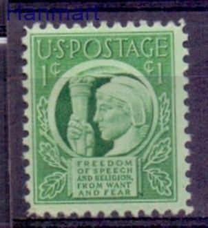 Znaczek USA 1943 Mi 511 Czyste **