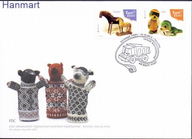 Znaczek Estonia 2015 Mi 822-823 FDC