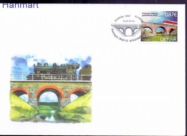 Znaczek Litwa 2015 Mi 1191 FDC