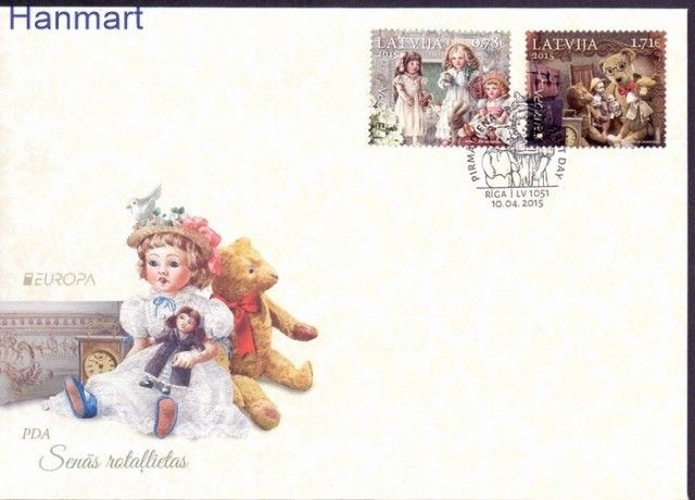 Znaczek Łotwa 2015 Mi 941-942 FDC