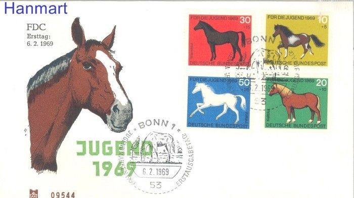 Znaczek Niemcy 1969 FDC