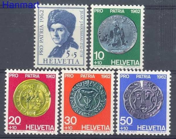 Znaczek Szwajcaria 1962 Mi 751-755 Czyste **
