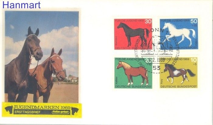 Znaczek Niemcy 1969 FDC