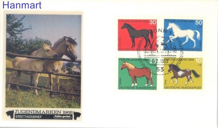 Znaczek Niemcy 1969 FDC