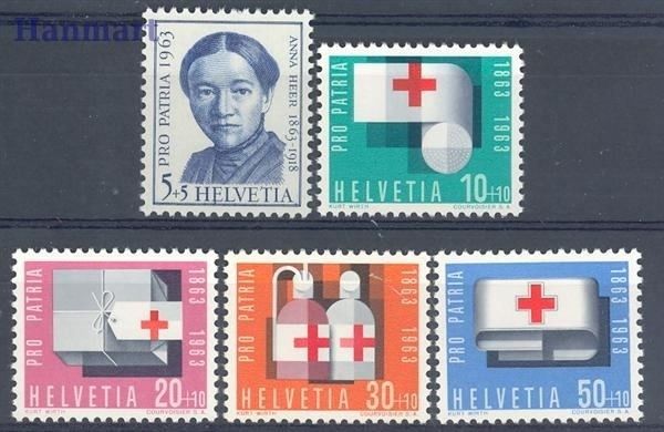 Znaczek Szwajcaria 1963 Mi 775-779 Czyste **