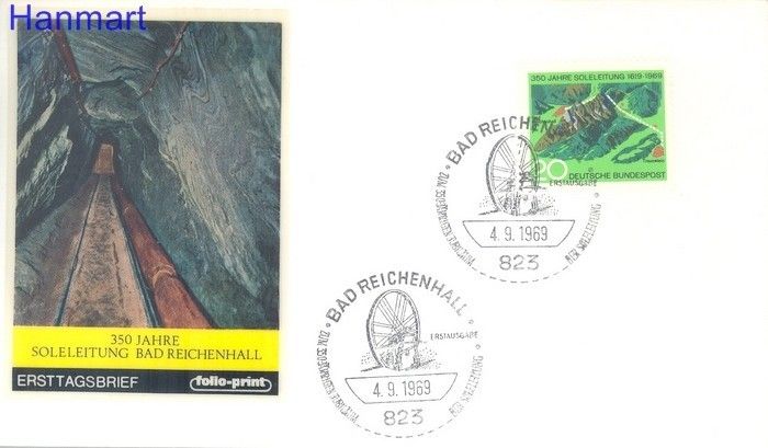 Znaczek Niemcy 1969 FDC