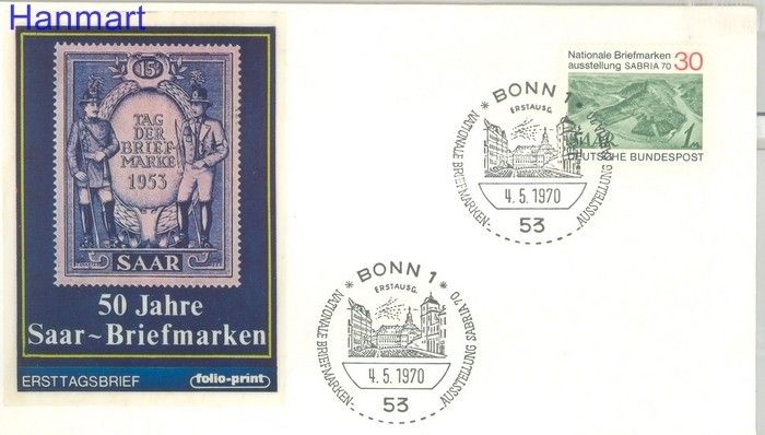Znaczek Niemcy 1970 FDC