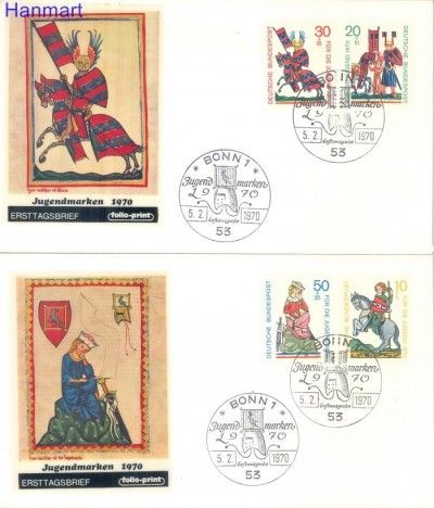 Znaczek Niemcy 1970 FDC