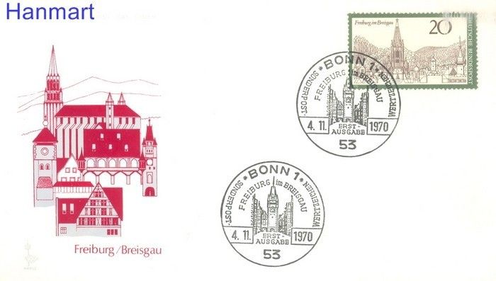 Znaczek Niemcy 1970 FDC