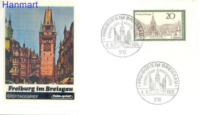 Znaczek Niemcy 1970 FDC