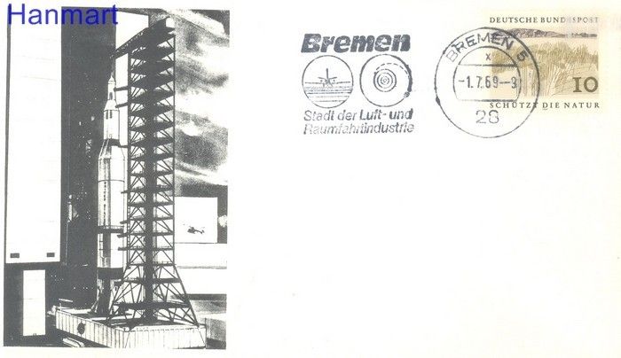Znaczek Niemcy 1969 Mi 591 FDC