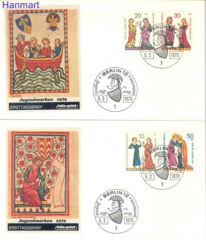 Znaczek Berlin Niemcy 1970 FDC