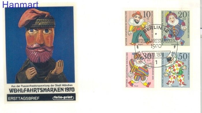 Znaczek Berlin Niemcy 1970 FDC