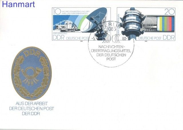 Znaczek NRD / DDR 1980 Mi 2490-2491 FDC