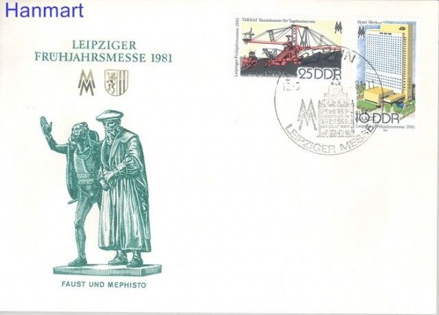 Znaczek NRD / DDR 1981 Mi 2593-2594 FDC