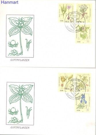 Znaczek NRD / DDR 1982 Mi 2691-2696 FDC
