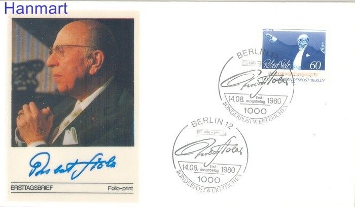 Znaczek Berlin Niemcy 1980 FDC