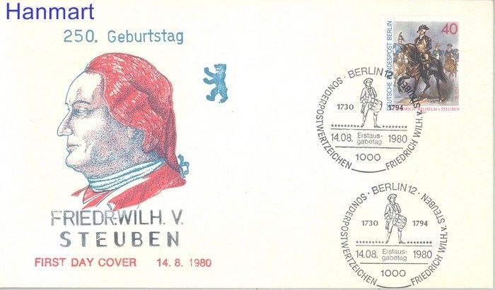 Znaczek Berlin Niemcy 1980 Mi 628 FDC