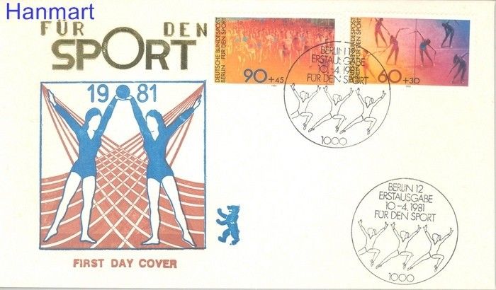 Znaczek Berlin Niemcy 1981 Mi 645-646 FDC