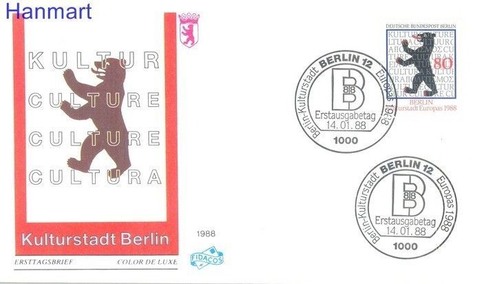 Znaczek Berlin Niemcy 1988 Mi 800 FDC