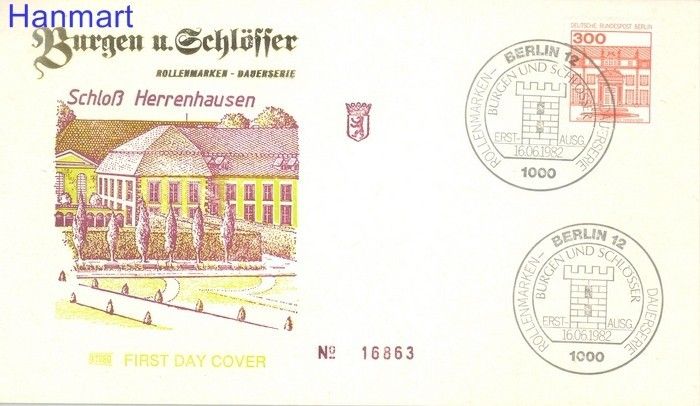 Znaczek Berlin Niemcy 1982 FDC