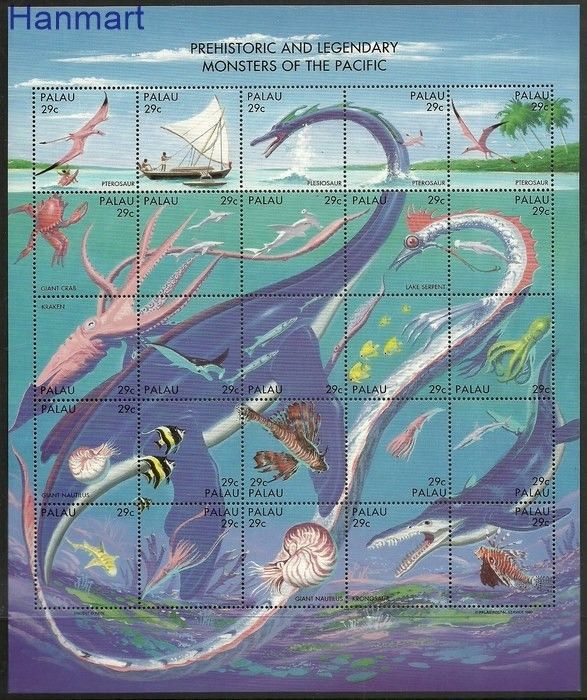Znaczek Palau 1993 Mi 633-657 Czyste **