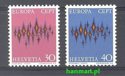 Znaczek Szwajcaria 1972 Mi 969-970 Czyste **