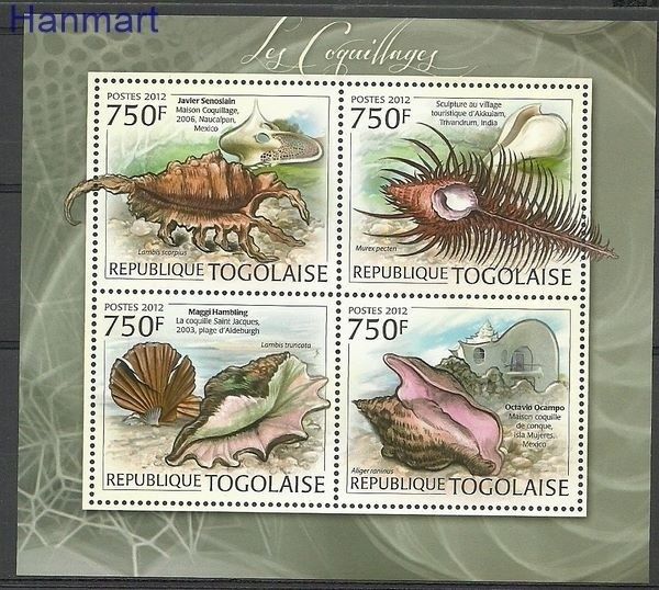 Znaczek Togo 2012 Mi 4418-4421 Czyste **
