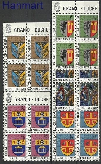 Znaczek Luksemburg 1982 Mi zf 1063-1067 Czyste **