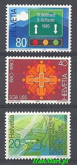 Znaczek Szwajcaria 1980 Mi 1184-1186 Czyste **