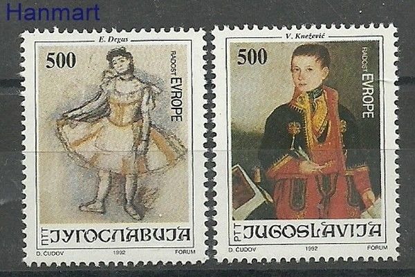 Znaczek Jugosławia 1992 Mi 2562-2563 Czyste **