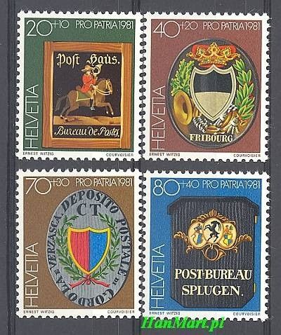 Szwajcaria 1981 Mi 1199-1202 Czyste **