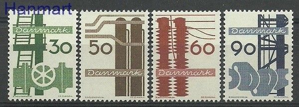 Znaczek Dania 1968 Mi 470-473 Czyste **