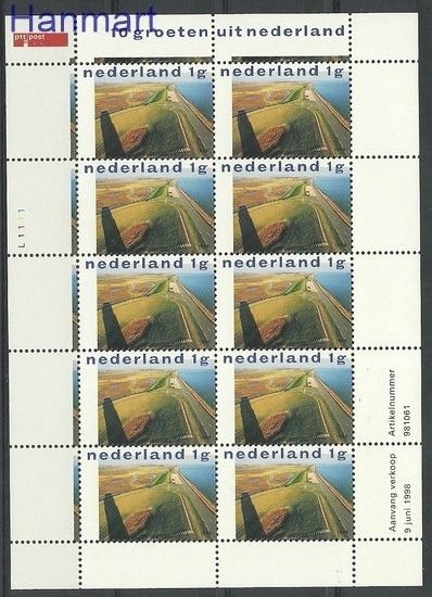 Znaczek Holandia 1998 Mi ark 1662 Czyste **