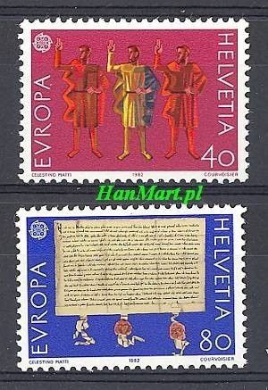 Znaczek Szwajcaria 1982 Mi 1221-1222 Czyste **