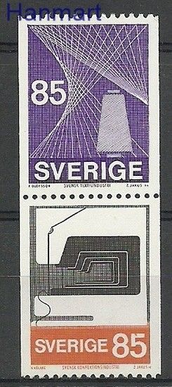 Znaczek Szwecja 1974 Mi 864-865 Czyste **