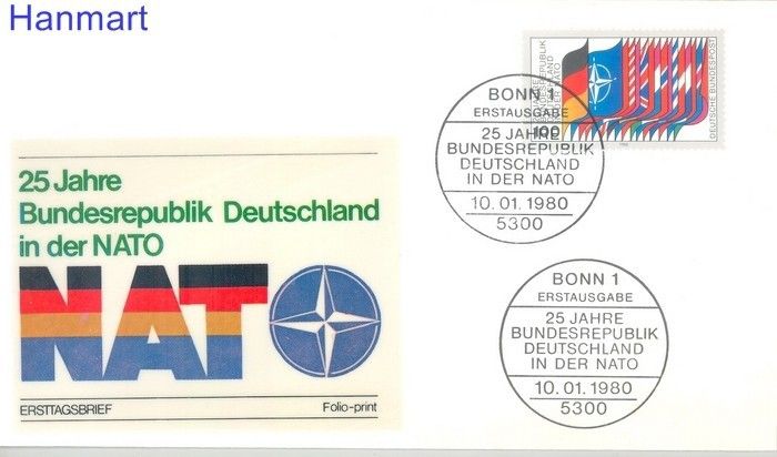 Znaczek Niemcy 1980 FDC