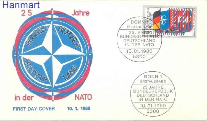 Znaczek Niemcy 1980 FDC