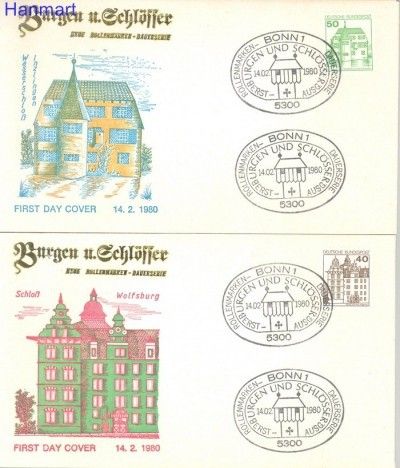 Znaczek Niemcy 1980 FDC