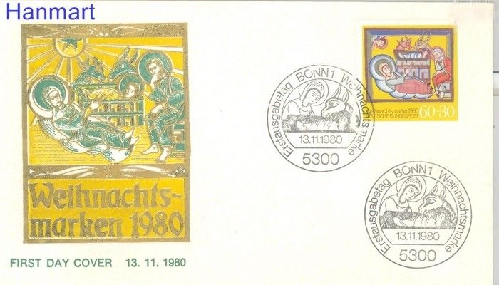 Znaczek Niemcy 1980 Mi 1066 FDC