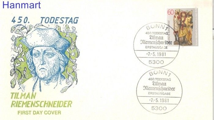 Znaczek Niemcy 1981 Mi 1099 FDC