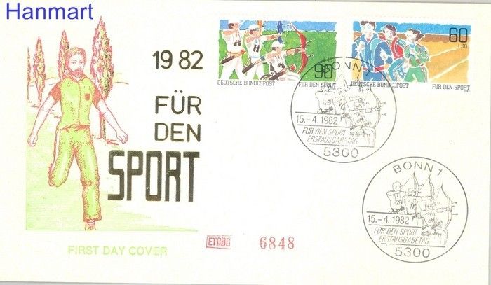 Znaczek Niemcy 1982 Mi 1127-1128 FDC
