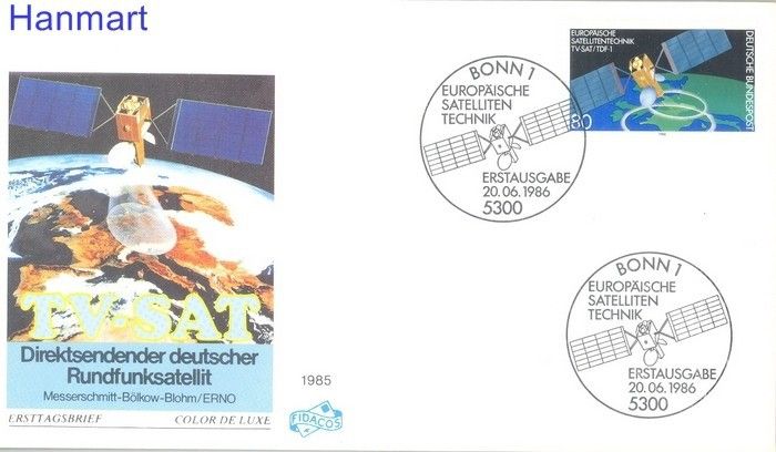 Znaczek Niemcy 1986 FDC