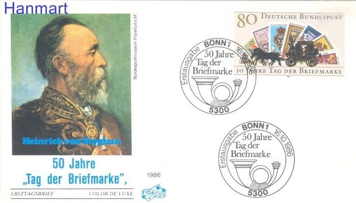 Znaczek Niemcy 1986 Mi 1300 FDC