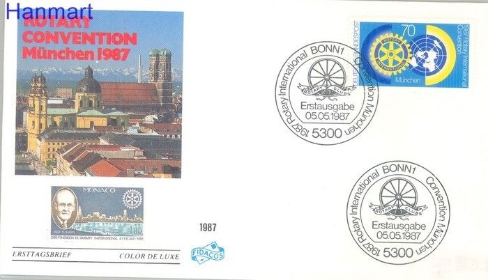 Znaczek Niemcy 1987 FDC