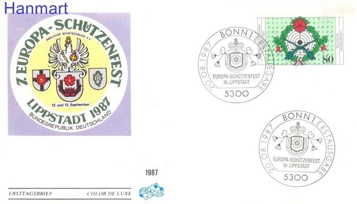 Znaczek Niemcy 1987 Mi 1330 FDC