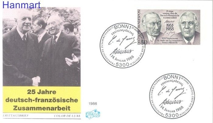 Znaczek Niemcy 1988 Mi 1351 FDC