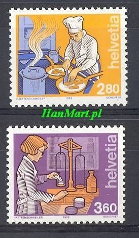 Znaczek Szwajcaria 1992 Mi 1463-1464 Czyste **
