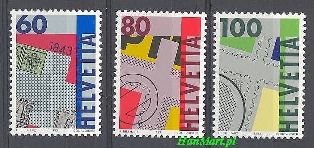 Znaczek Szwajcaria 1993 Mi 1496-1498 Czyste **