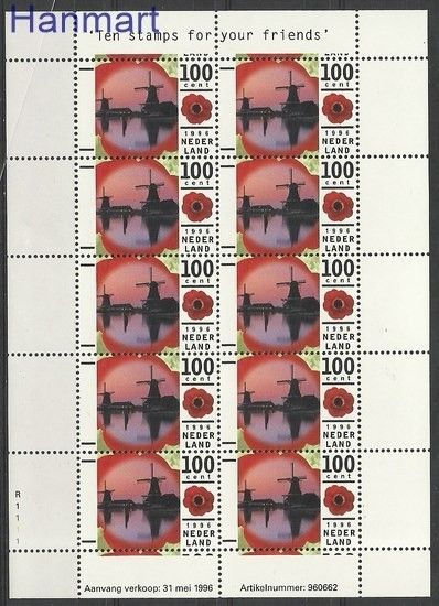 Znaczek Holandia 1996 Mi ark 1579 Czyste **